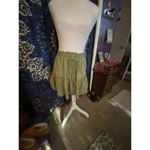 Olive green skirt